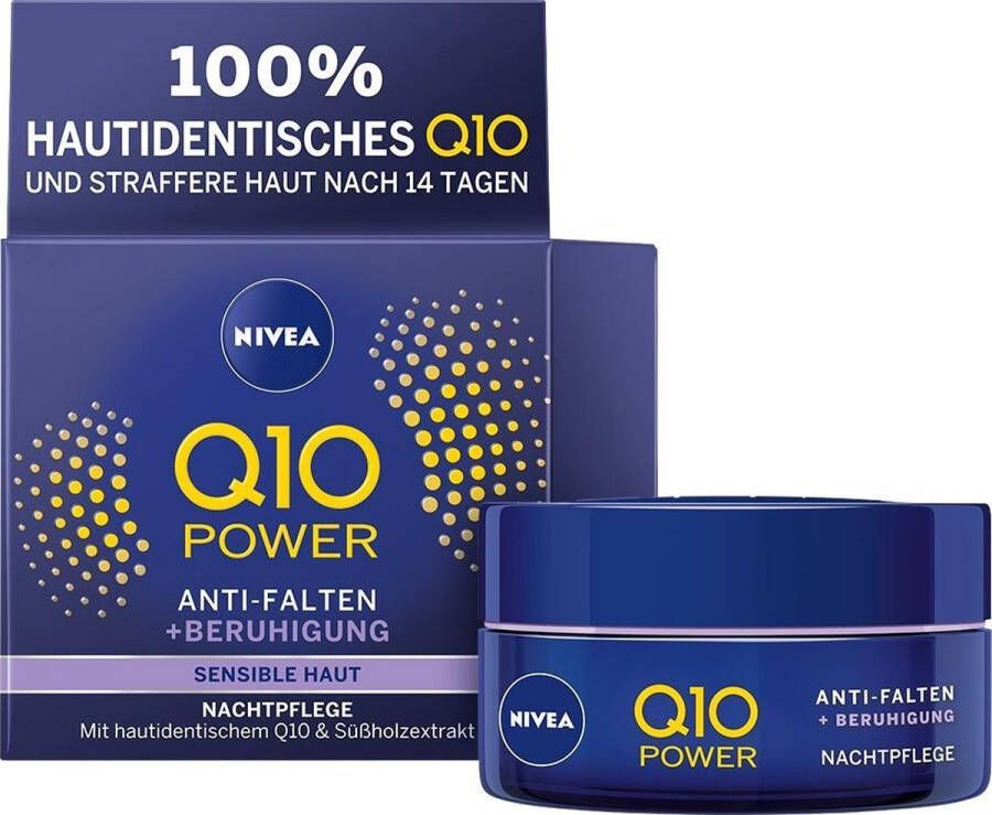 NIVEA Q10 Power Sensitive Night Cream Nachtcrème Gezicht 50 ml