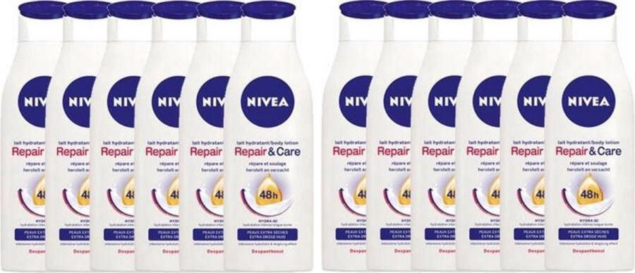 NIVEA Repair & Care Bodylotion 12x250ml Voordeelverpakking