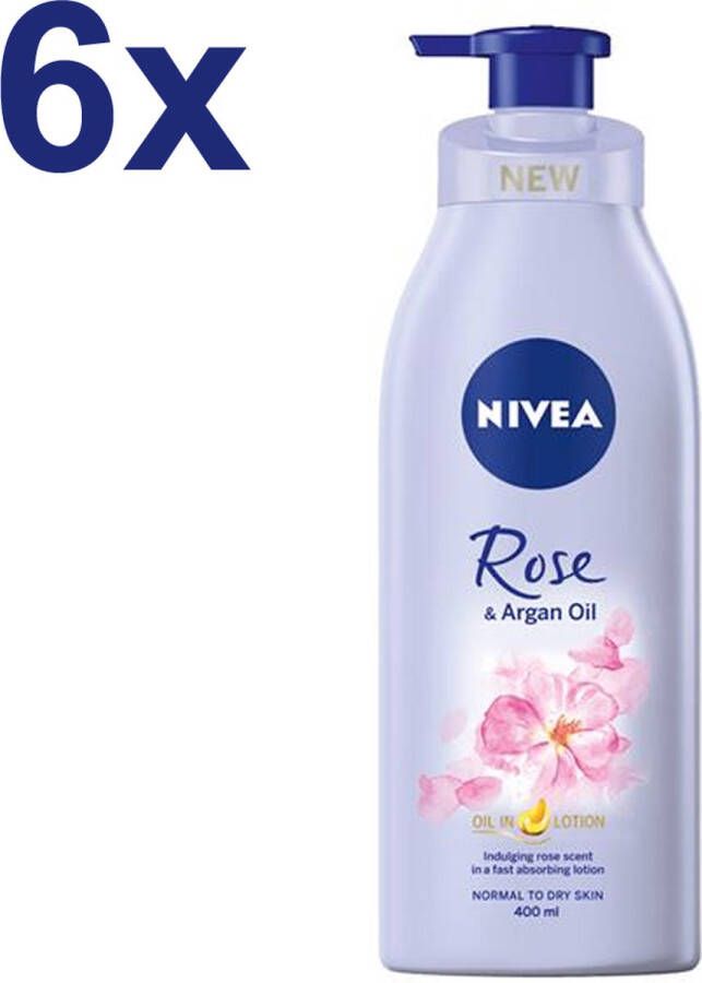 NIVEA Rose & Argan Oil Bodylotion 12x 400ml