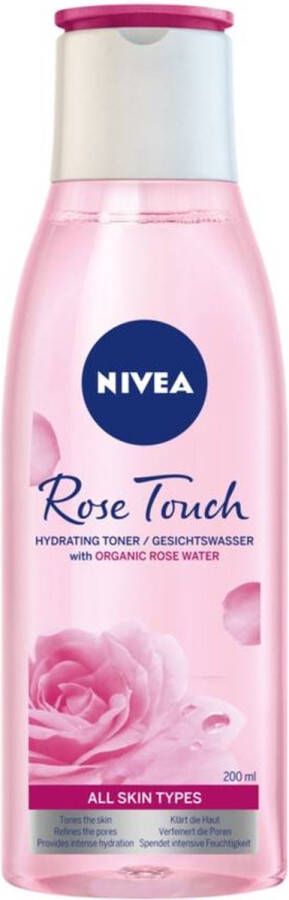 NIVEA Rose Touch Hydrating Toner Hydratační Pleťová Voda 200ml