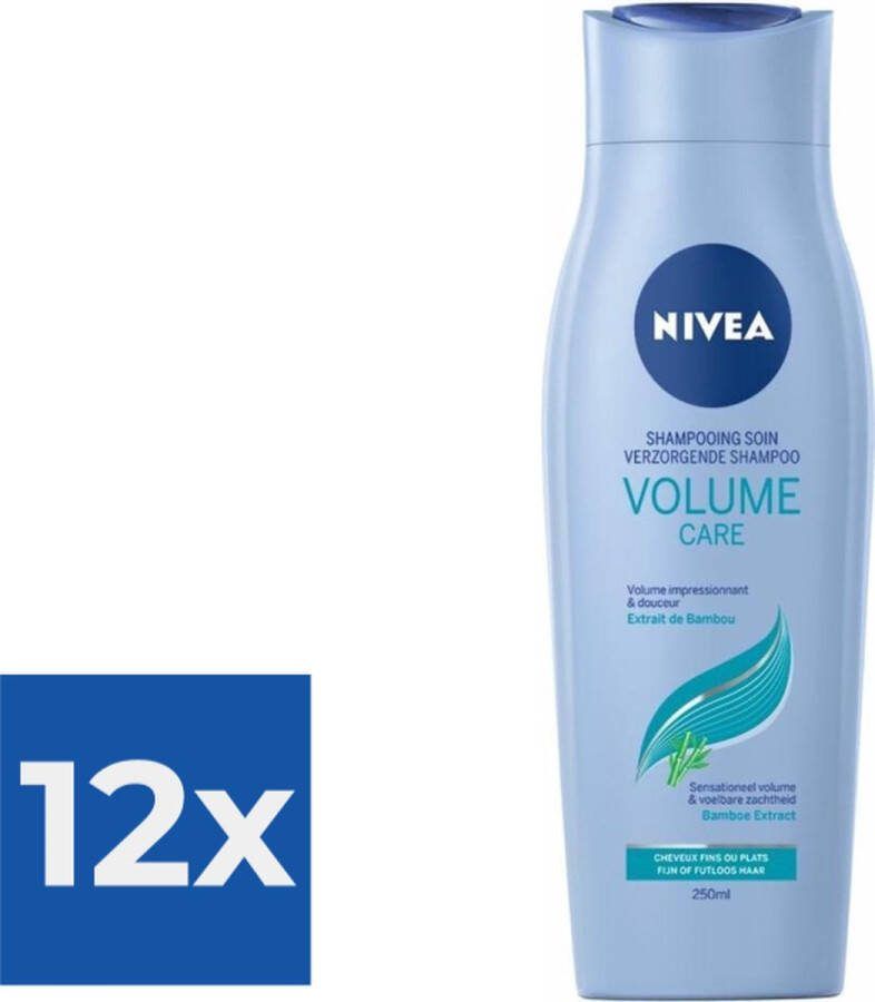 NIVEA Shampoo Volume Care 250 ml Voordeelverpakking 12 stuks