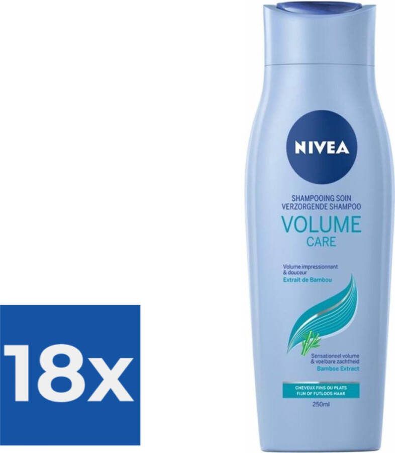 NIVEA Shampoo Volume Care 250 ml Voordeelverpakking 18 stuks