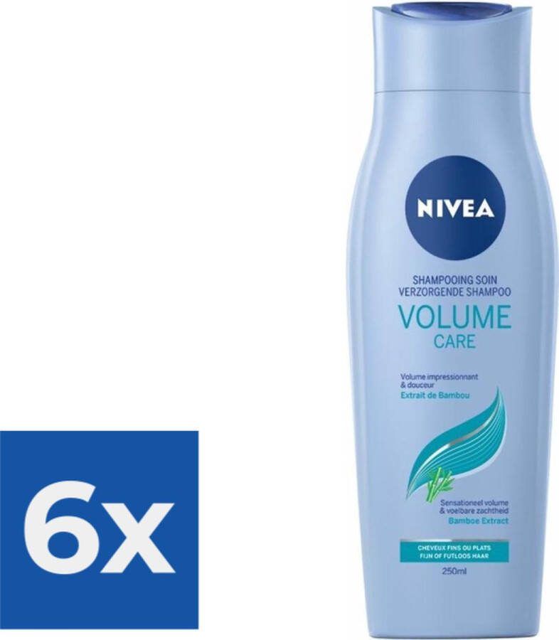 NIVEA Shampoo Volume Care 250 ml Voordeelverpakking 6 stuks