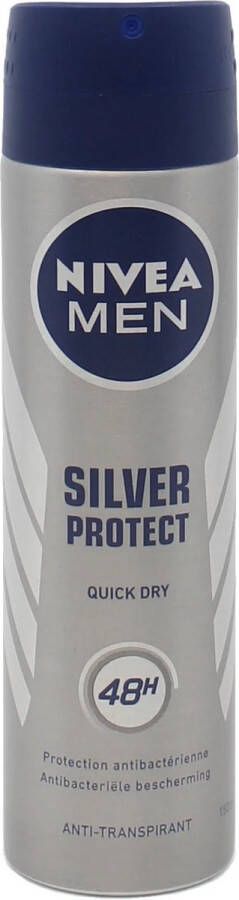 NIVEA Silver Protect Dynamic Power Antiperspirant Spray For Men