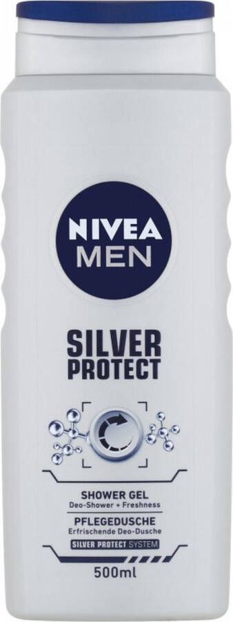 NIVEA Silver Protect Shower Gel Shower Gel for Men 500ml