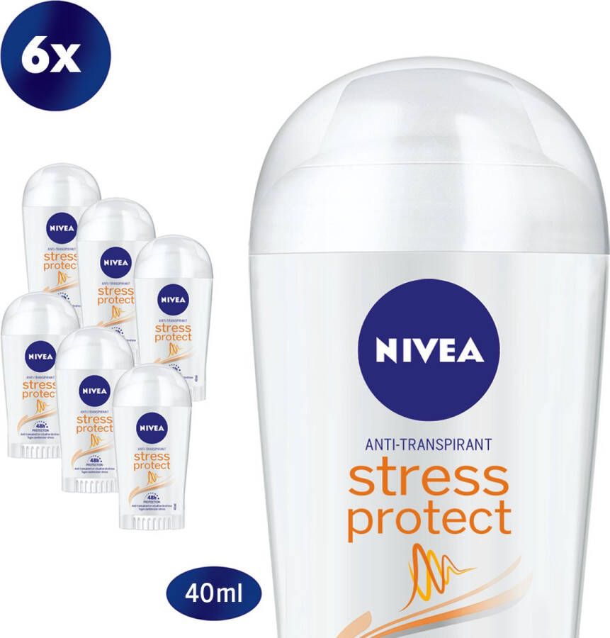 NIVEA Stress Protect 6 x 40 ml Voordeelverpakking Deodorant Stick