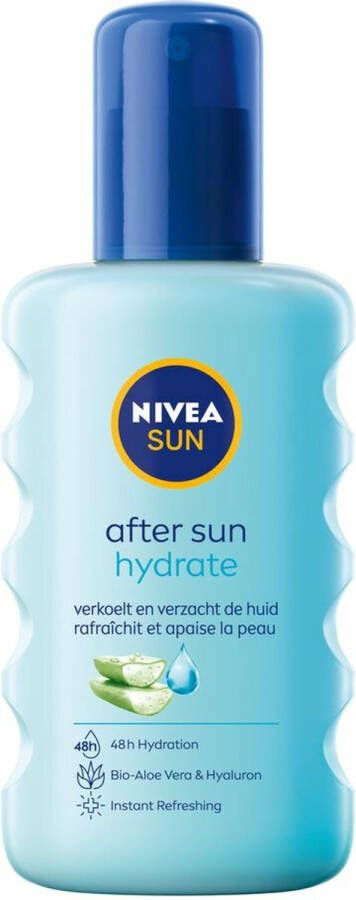 Nivea Sun After Sun Hydrate Hydraterende Kalmerende Spray 2x 200 ml Voordeelverpakking