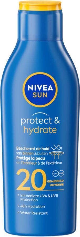 NIVEA 2x Sun Protect & Hydrate Zonnemelk SPF 20 200 ml