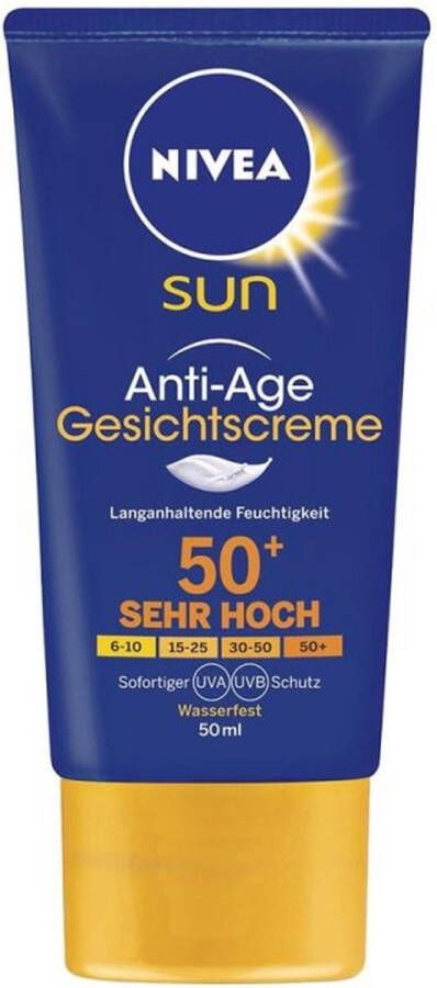 NIVEA SUN Gesichtscreme Anti Age SPF 50+