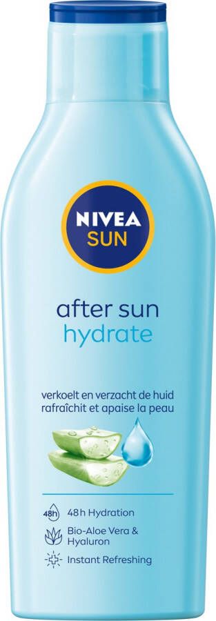 NIVEA SUN Hydraterende & Kalmerende Aftersun Lotion Met hyaluronzuur en aloë vera 200 ml