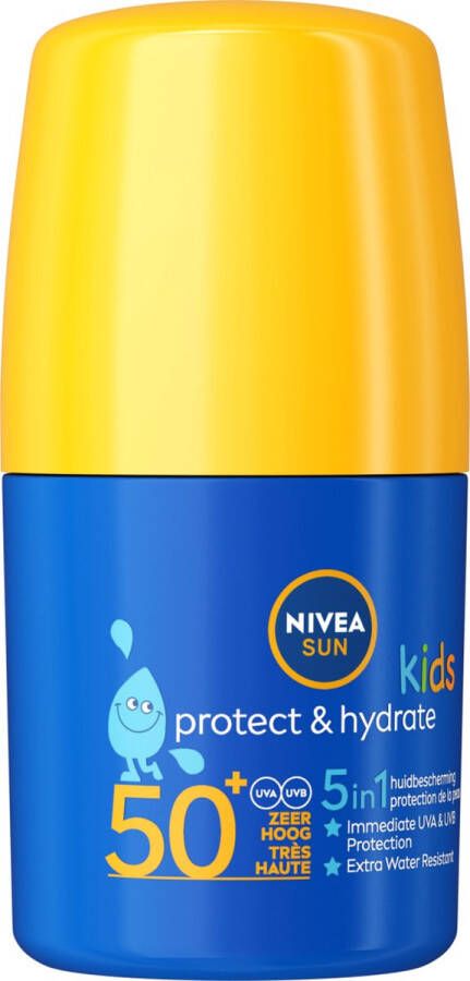 NIVEA SUN Kids Hydraterende Roll-on Zonnebrand SPF 50+ Voor kinderen Waterbestendig 50 ml