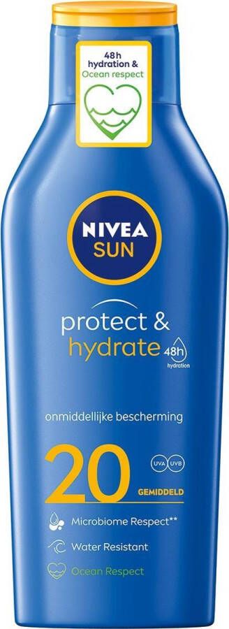 NIVEA SUN Protect & Hydrate Zonnemelk SPF 20 400 ml