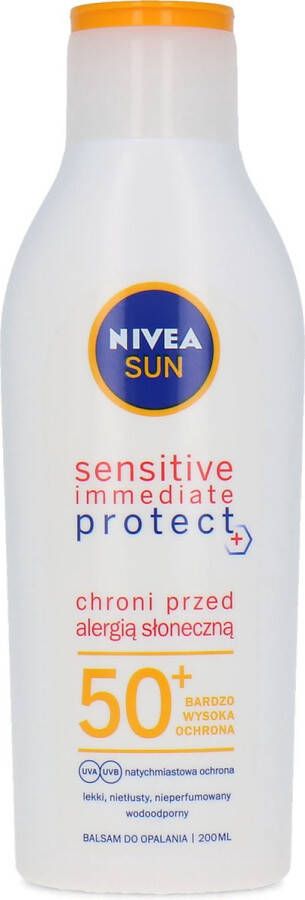 NIVEA Sun Sensitive Immediate Protect Zonnebrandcrème 200 ml (SPF 50+)
