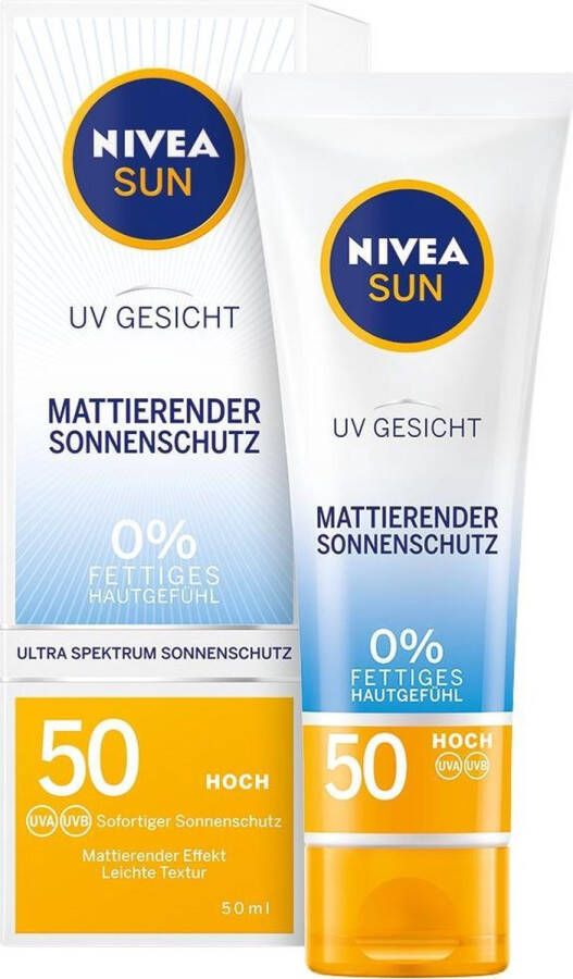 NIVEA SUN Zonnematerende gezichtscrème SPF50 50 ml