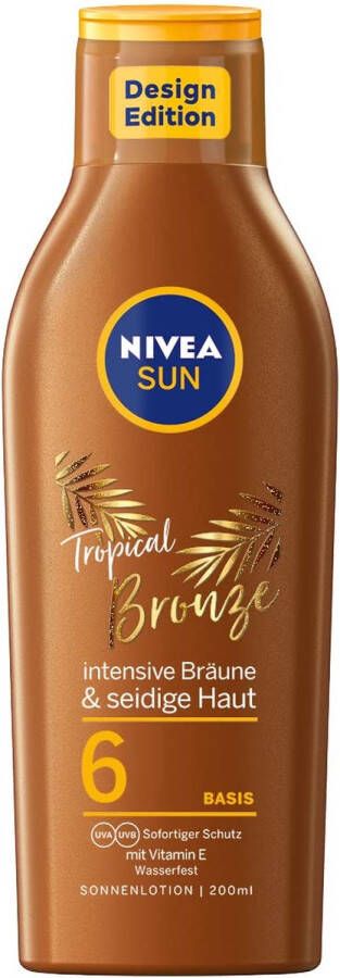 NIVEA Sun Zonnemelk tropisch bronze SPF 6 200 ml