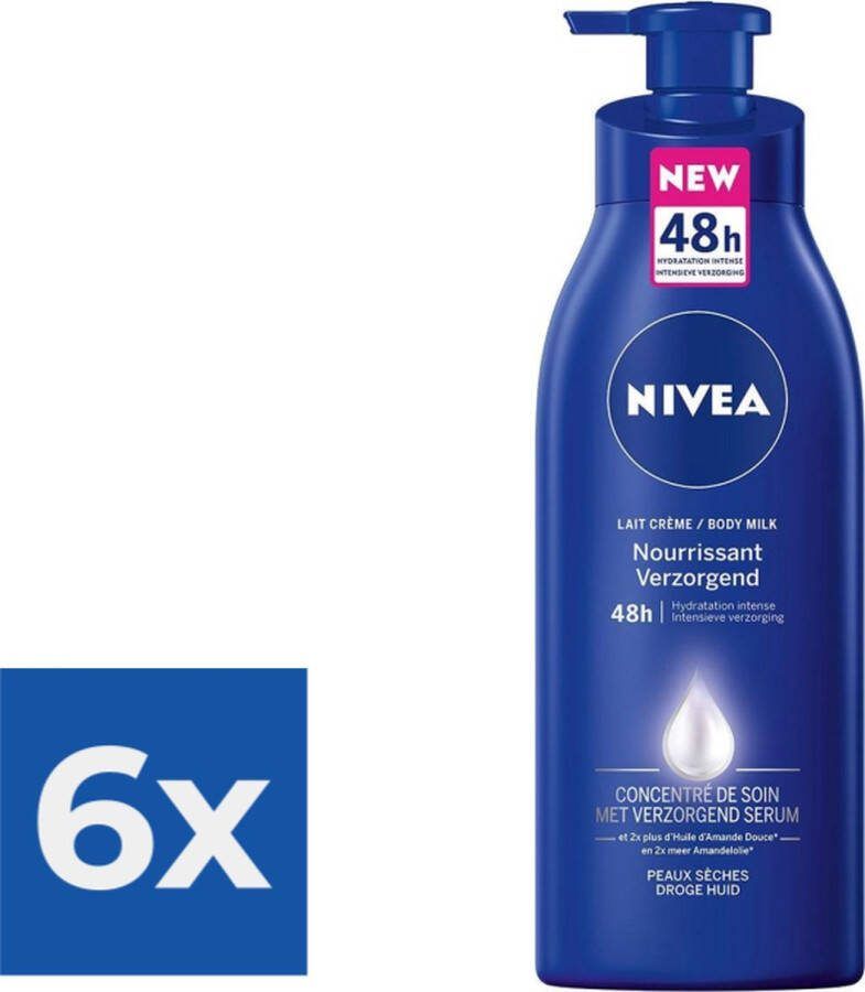 NIVEA Verzorgend 400 ml Body Milk Voordeelverpakking 6 stuks
