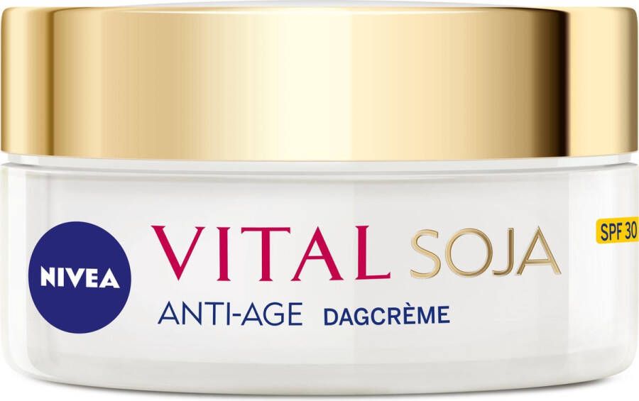 NIVEA VITAL Soja Anti-Age Beschermende Dagcrème Rijpe huid SPF 30 Vermindert pigmentvlekken Met Sojaextract 50 ml