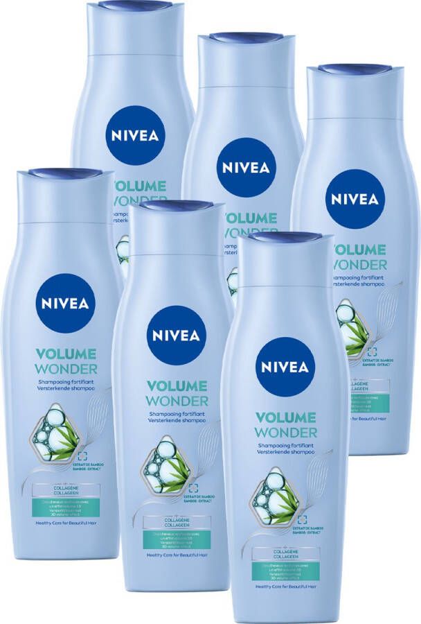 NIVEA Volume Wonder Shampoo 6 x 250 ml Voordeelverpakking