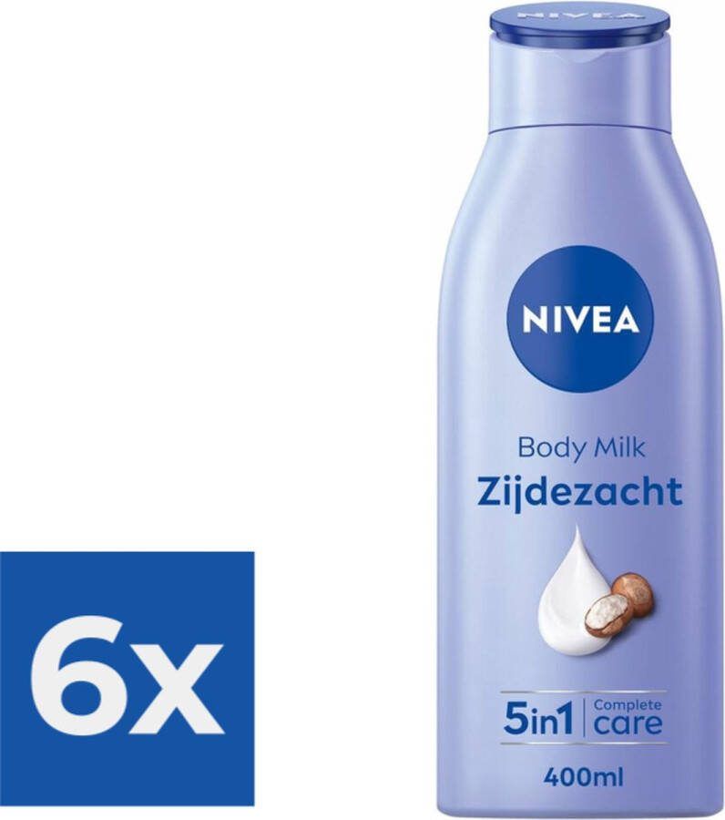 NIVEA Zijdezachte Bodymilk 400 ml Voordeelverpakking 6 stuks