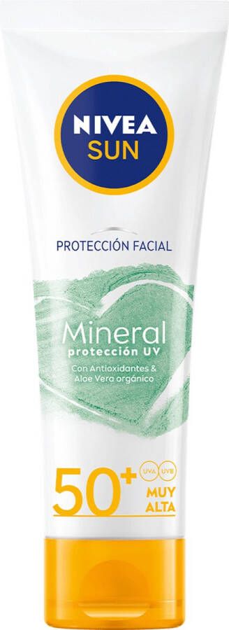 NIVEA Zonnebrand crème Sun Facial Mineral 50+ (50 ml)