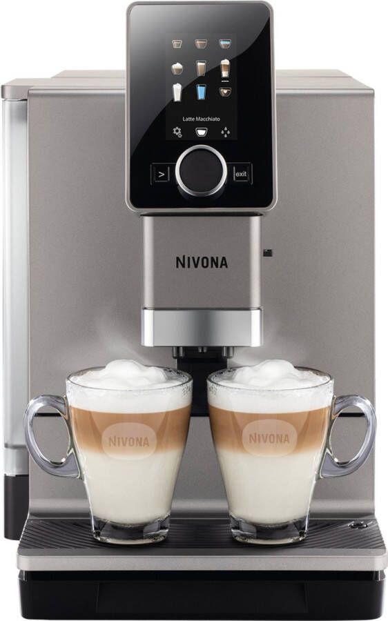 Nivona CafeRomatica 930 Espressomachine Titanium chrome koffiemachine volautomaat