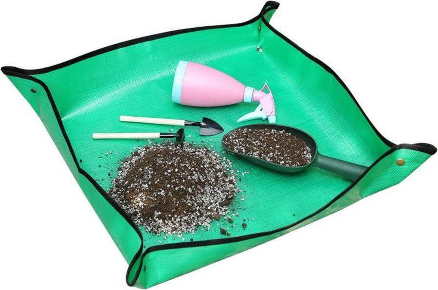 Nixnix Verpot mat XL 100cmX100cm Tuin Planten verpotten op een 100% waterdichte mat Plantenmat plantmatje plantenmatje kweekbak onderlegger plantenmand