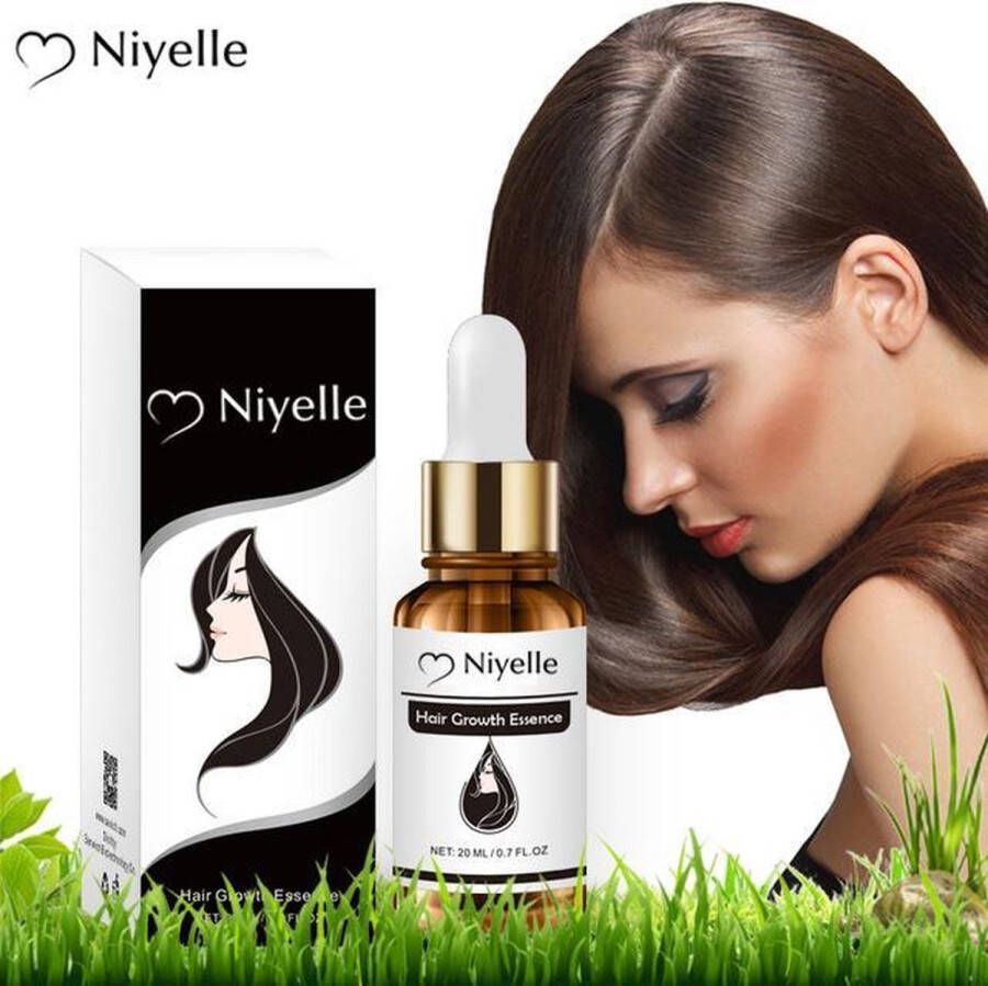Niyelle Haargroei Olie 100% anti haaruitval haarverzorging voor alle haartypes beschadigd haar hydraterende haarolie haarproducten haarzorg hair repair olie 20ml