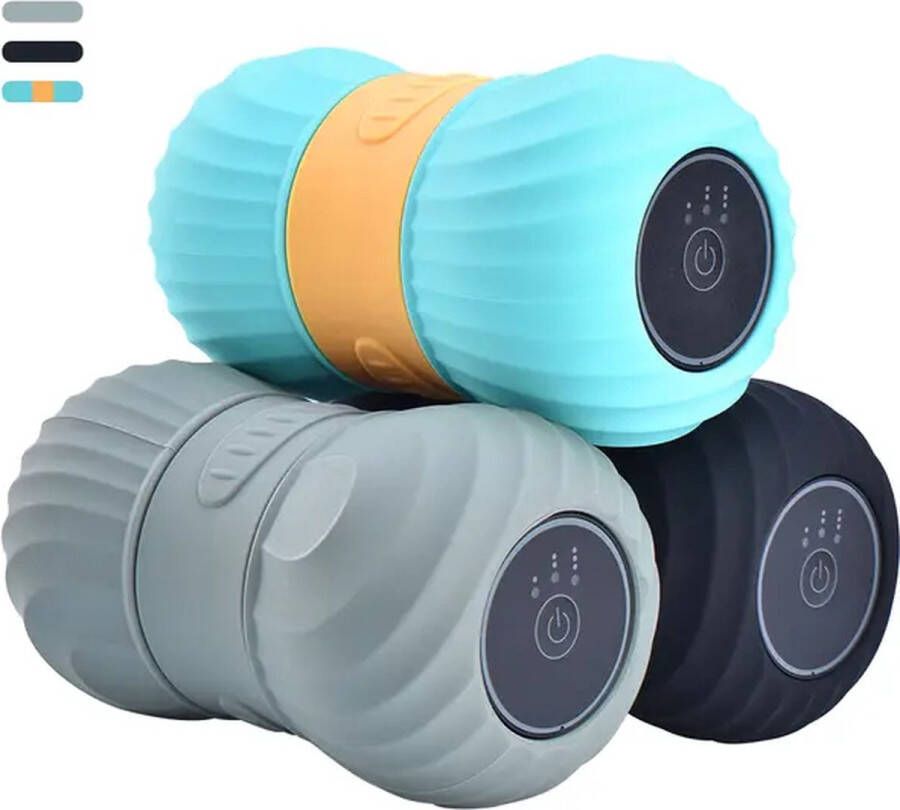 Njoie Elektrische massage roller foamroller massage 4 massage standen compact beschikbaar in 3 kleuren lichtgewicht