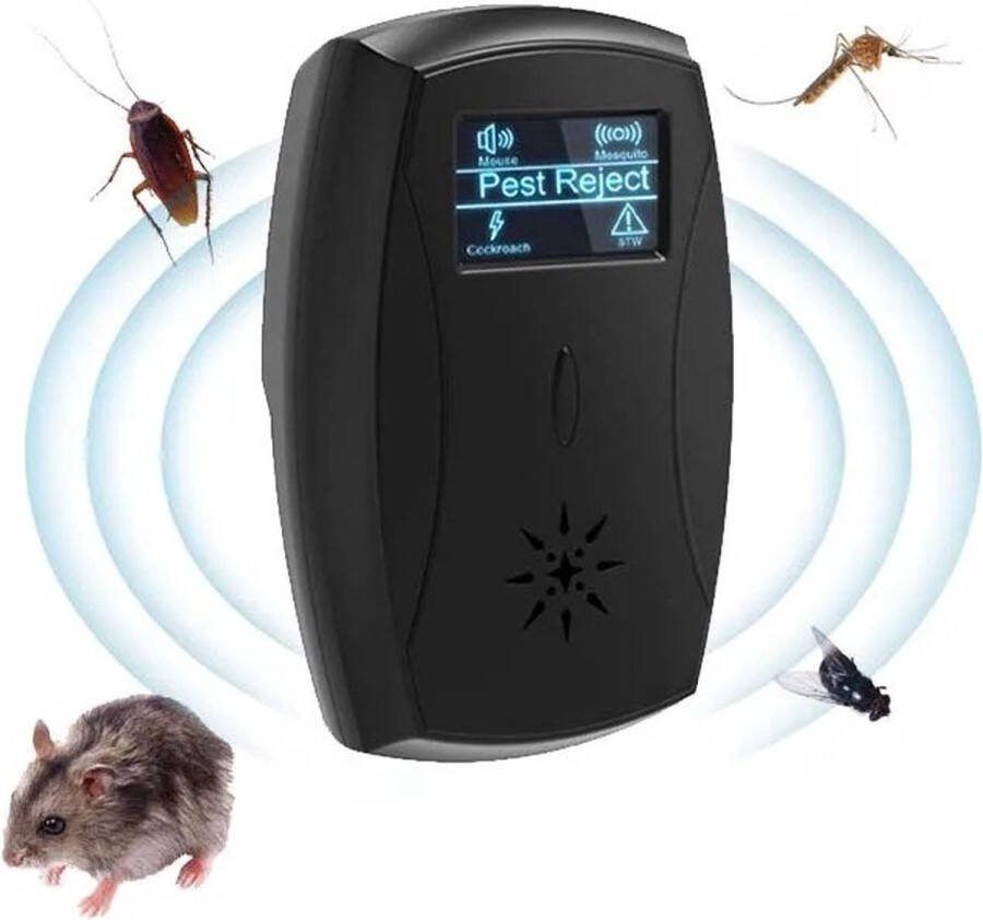No merk Pest Repeller 2 Pack Ultrasonische Ongedierte Bestrijder Muizenverjager Muizen Bestrijden Insectenverjager Ultrasone Verjager Pest Reject Geen Geluid 100% Safe