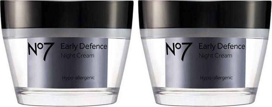 No7 Early Defence Nachtcrème 2x50ml