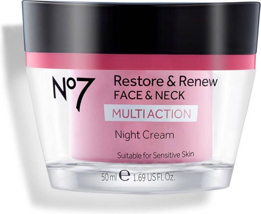 No7 Restore & Renew Face & Neck Multi Action Nachtcrème