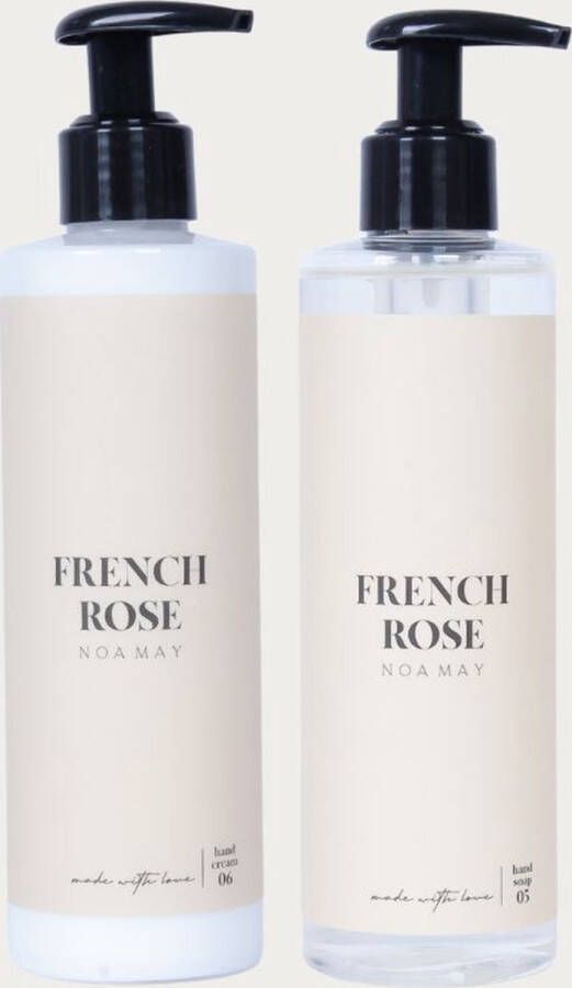 Noa May French Rose Handzeep Handcreme| Handcare duo giftset