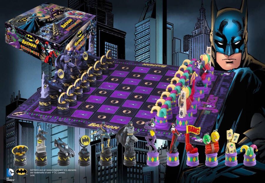 Noble Collection Batman Chess Set (Batman Vs Joker)