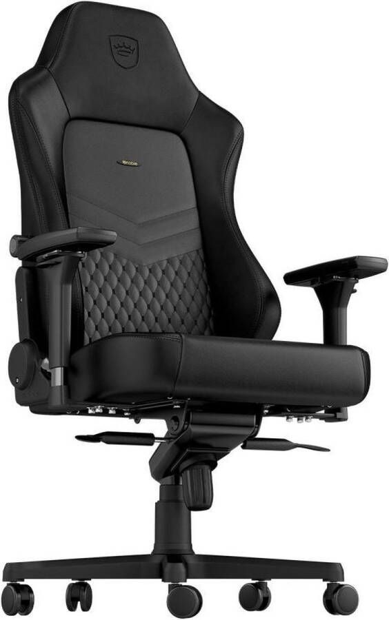 Noblechairs HERO Echt lederen Gaming stoel Zwart