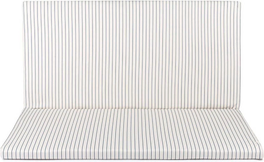 Nobodinoz Bebop matras Blue Thin Stripes Natural Speelkleed