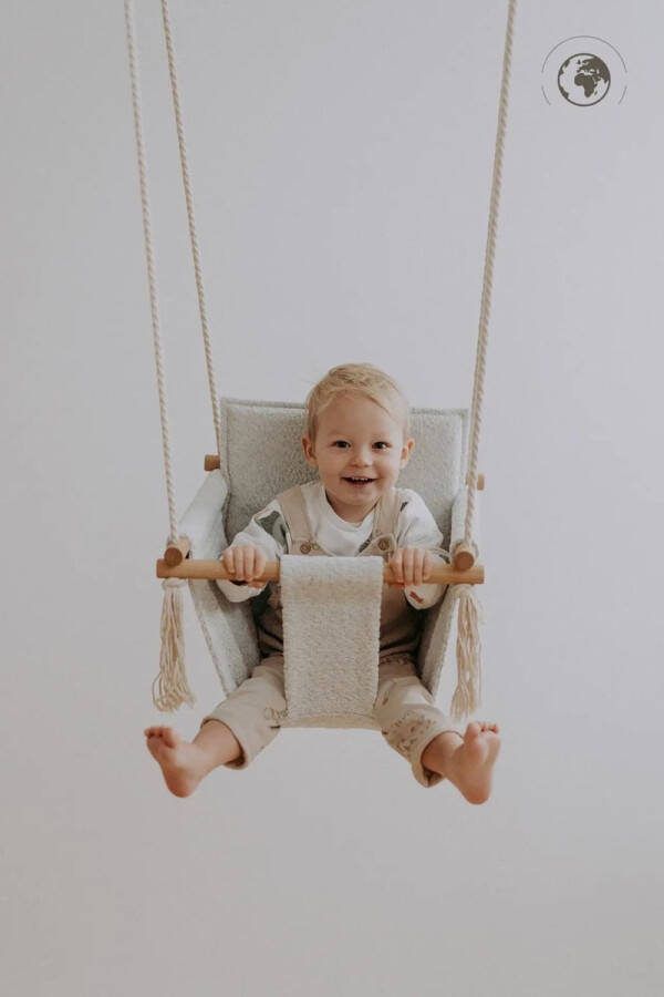 Nofi KIDS Babyschommel Bouclé IJs Grijs