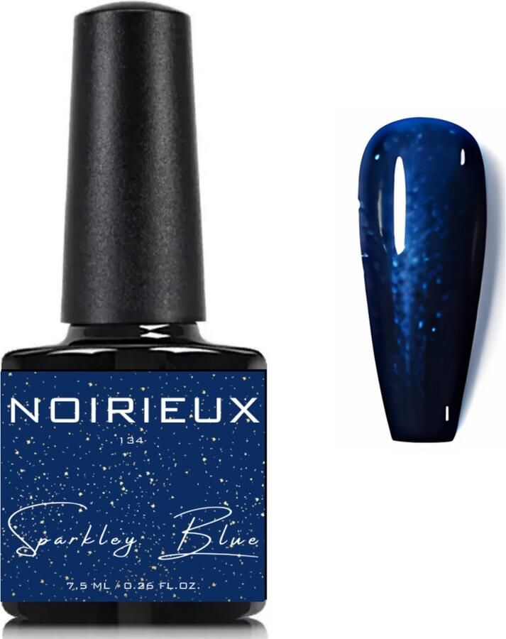 NOIRIEUX Gellak Premium Gellak Nagellak Gel nagellak 7.5ML Sparkly Blue