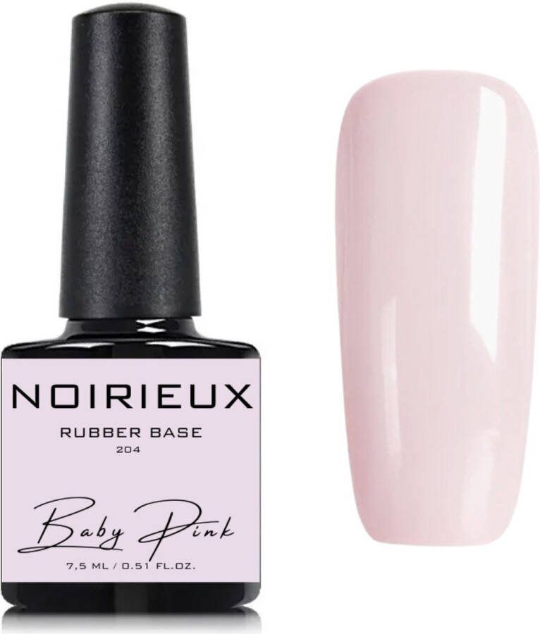 NOIRIEUX Gellak Rubber Base Premium Gellak Nagellak Gel nagellak 7.5ML Baby Pink