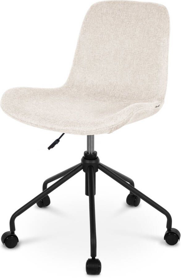 Nolon Nout-Fé bureaustoel beige zwart onderstel