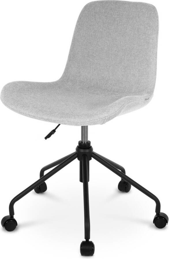 Nolon Nout-Fé bureaustoel lichtgrijs zwart onderstel