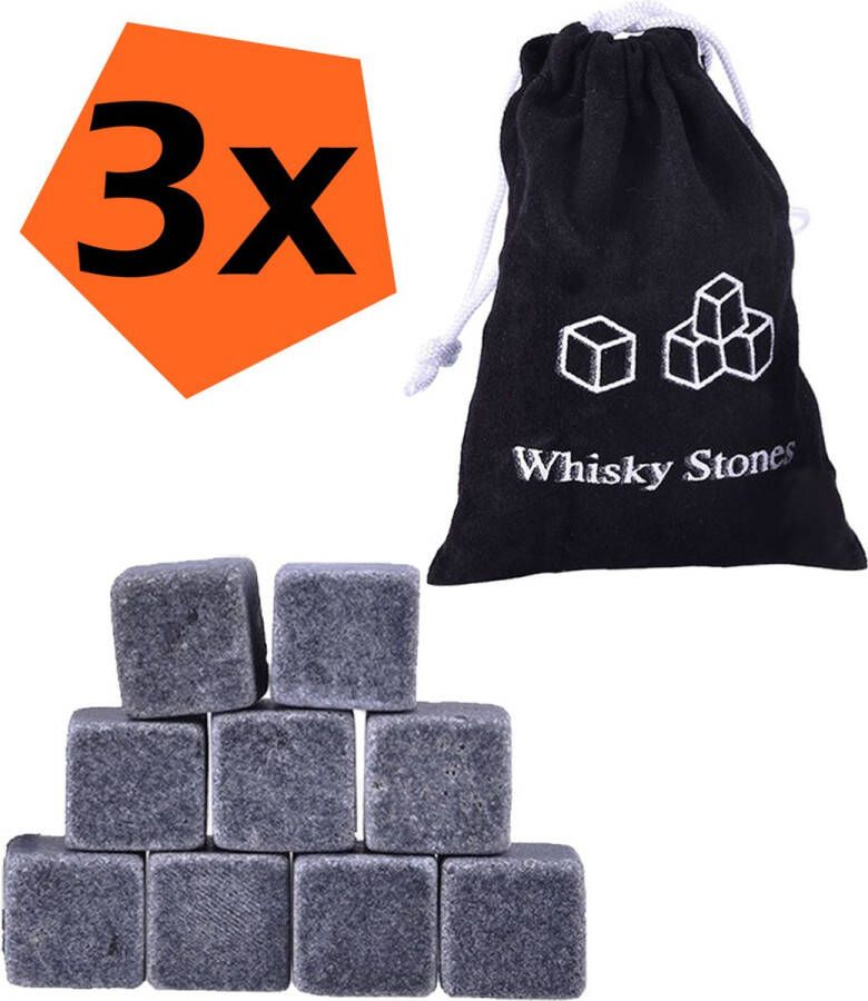 Nomfy Whiskey Stenen Voor Koude Drankjes Herbruikbare Whiskey Stones Whiskeystenen IJsblokjes 28 Stuks