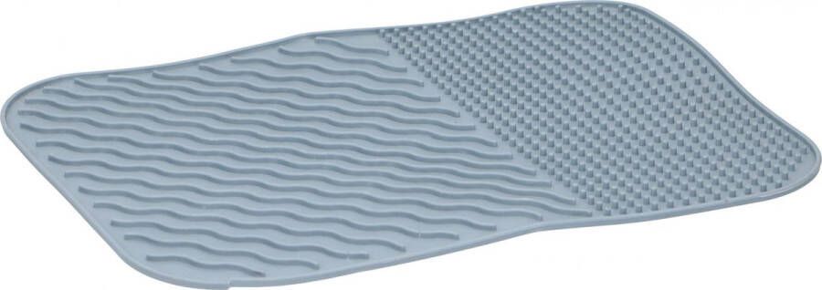 Alpina Afdruipmat anti slip flexibel siliconen grijs 34 x 26 cm Afdruiprekken