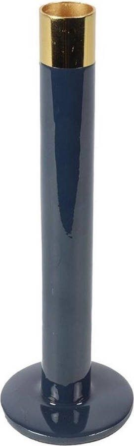 Non Branded Non-branded Kandelaar Madras 7 X 18 5 Cm Staal Zwart goud