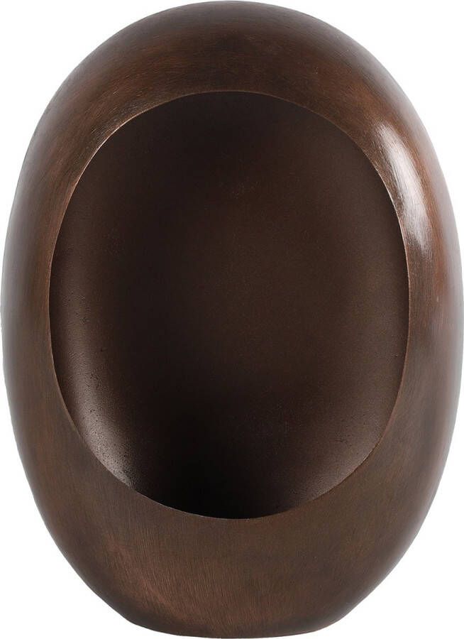 Non Branded Non branded Theelichthouder Eggy 11 5 X 29 Cm Staal Bruin