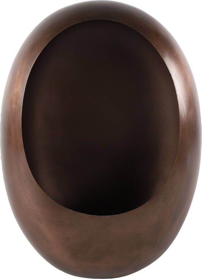 Non Branded Non-Branded Theelichthouder Eggy 17 5 x 44 cm Staal Bruin
