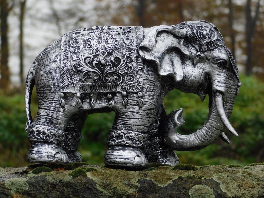 Non Branded Olifant beeld Indiase olifant tuinbeeld olifanten decoratie