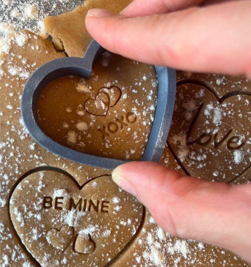 NoName Hartstocht Uitsteekset Valentijnsdag Fondant & Koekjessnijder Liefdesboodschap Vormen Bakvorm Uitsteker