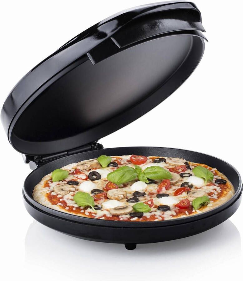 Nonna elektrische pizzaoven 1200W Pizza oven Pizzamaker Ø30cm Zwart