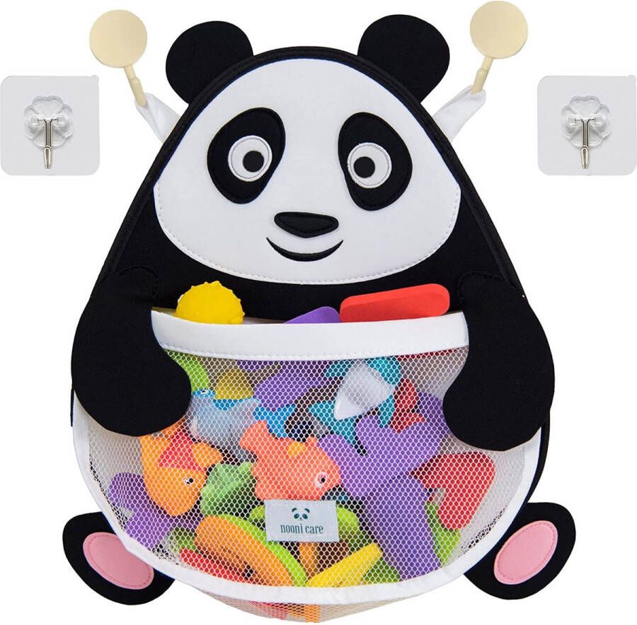 Nooni Care Opberger voor badspeelgoed Panda Net Badkuip Speelgoed Badspeelgoed Opslag Badnet voor speelgoed Badkuipnet Kindvriendelijk Organisator voor badspeelgoed