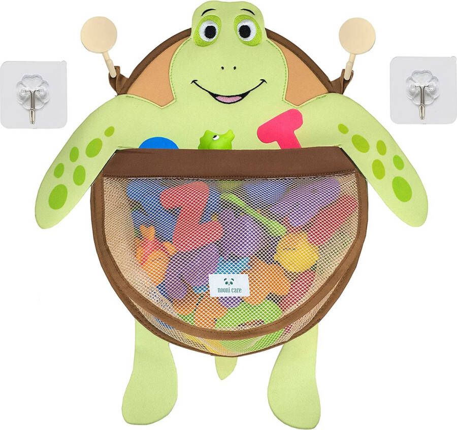 Nooni Care Opberger voor badspeelgoed Turtle Net Badkuip Speelgoed Badspeelgoed Opslag Badnet voor speelgoed Badkuipnet Kindvriendelijk Organisator voor badspeelgoed